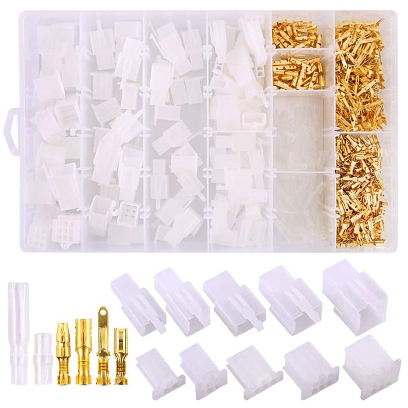 Kit de connecteurs de fil électrique de l’automobile de Swpeet 700Pcs, 2.8mm 2 3 4 6 connecteurs de fil électrique de l’automobi