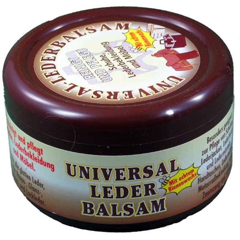 Baume universel pour cuir - 250 ml - Nettoie et entretient les vêtements en cuir, les chaussures, les meubles en cuir et en bois
