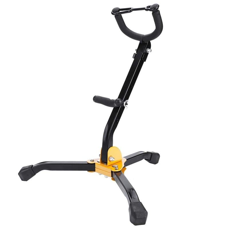 Support pour saxophone alto à teneur courbée, support trépied pour alto saxophone tenor saxophone, avec pieds pliables