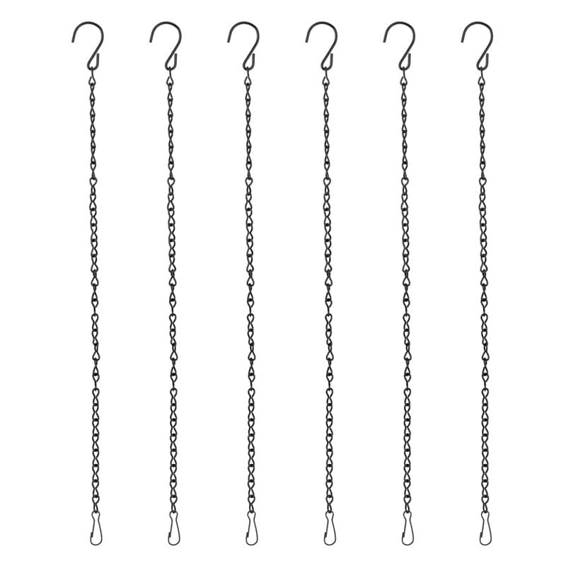 6 Ensembles 50 cm Chaîne de Suspension, Chaîne en Métal de Suspension Plante Panier Pot de Fleurs, Porte Plantes Intérieur Ou Ex