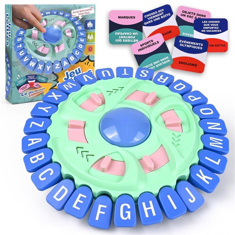 LustLocke Jeux de Mots de Réflexion, Jeu de Lettres Adultes Enfants, Jeux de Société Rapidité, Tempête de Mots, Jeu de Plateau,
