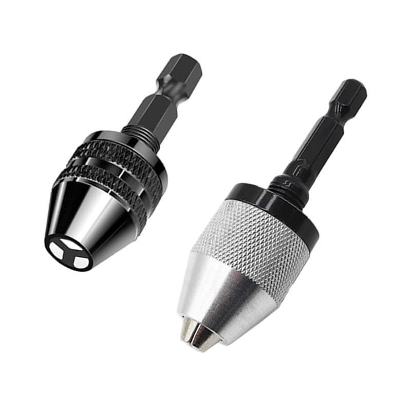 Mandrin Électrique 2 Pièces - Adaptateur de Mandrin Hexagonal, Porte-Embout à Changement Rapide, Mini Porte-Embout, Outil de Con