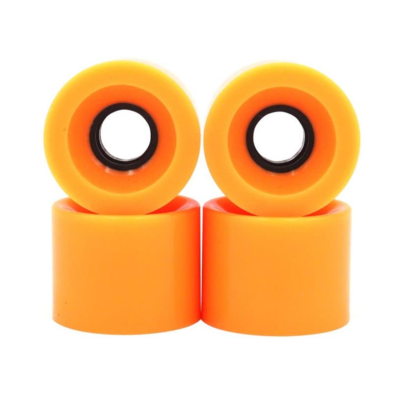 POFET Longboard Lot de 4 roues de rechange pour skateboard Cruiser Pennyboard Waveboard Snakeboard 78A Orange 60 x 45 mm