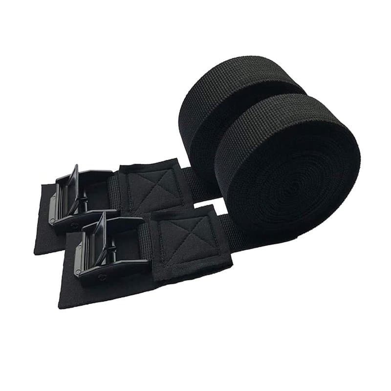 Tiardey 1 Paire de Sangles d'arrimage Noires de 10 Pieds,Sangle de cano de Planche de Surf,Sangles de Kayak de Toit de Surf,Sang