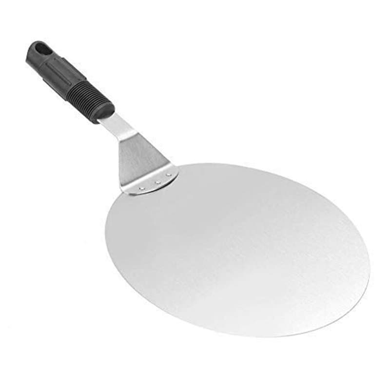 LSTK Anti-Dérapan Pelle à Pizza Ronde en Inox, pour la Cuisson au Pizza Stone Oven & Grill