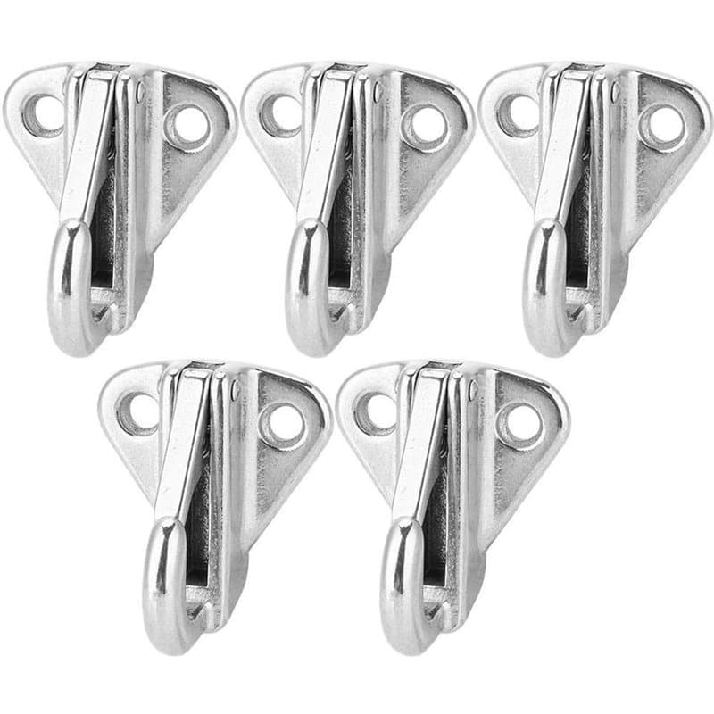 POFET Lot de 5 crochets muraux pour manteaux en acier inoxydable,Porte Crochet Patere Manteau Mural Murale Accroche