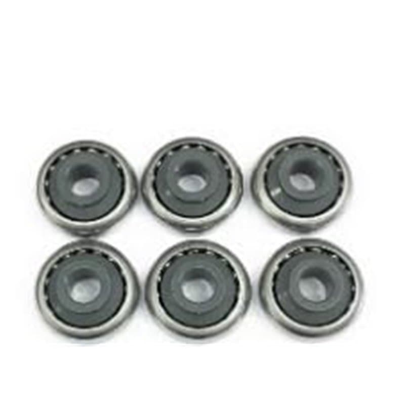 Jkhandel Lot de 6 maxi roulements à billes de 40 mm avec collerette, diamètre intérieur : 12,3 mm