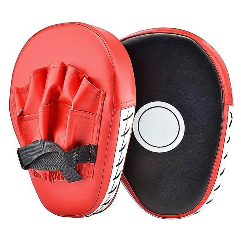 Pattes d'ours Boxe, 1 Paire Pattes d'ours Boxe en Cuir Bouclier Courbe Cuir Bouclier Courbe Boxing Pad pour Boxe MMA Incurvé Mua