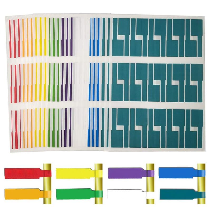 Cable Etiquette,Marquage Cable 720 Pièces Étiquettes Autocollant Étanche Résistant Auto-adhésif Autocollant pour Marquer Identif