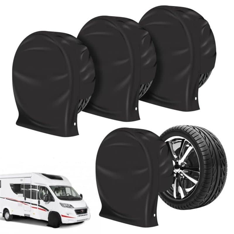 MEYAGOT 4 Pièces Housses De Protection pour Roues, 27"-29" Couvre-Pneus pour RV, Camion, SUV, Remorque De Voyage, Camping-Car