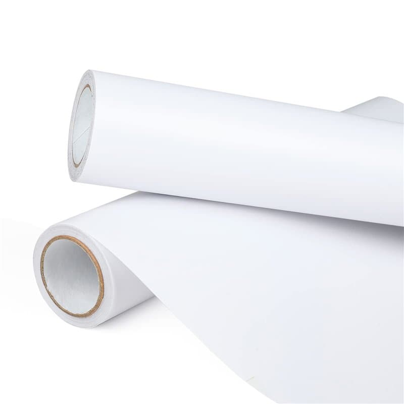 Prime Vinyl Film vinyle pour traceur Blanc Mat 30 cm x 335 cm Film vinyle permanent avec dos en PET - Vinyle pour tasse, fenêtre