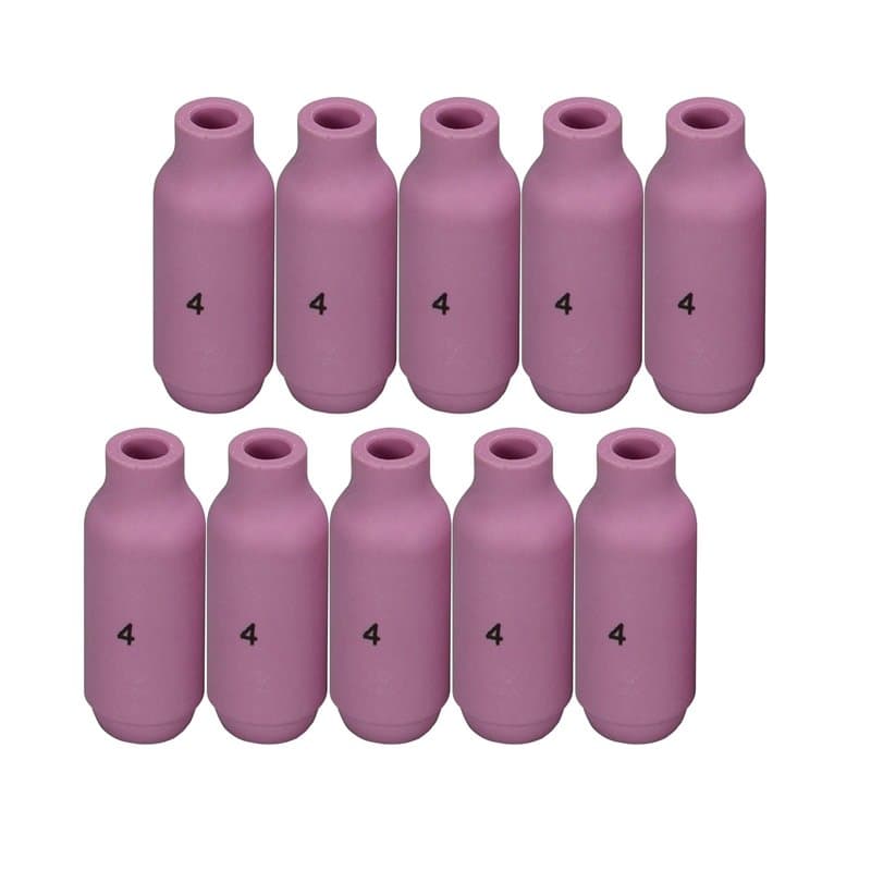 RIVERWELD Buse en alumine et cuves céramiques pour soudure TIG Buses 10N50, 4# avec orifice de 6,5mm - Pour chalumeau de soudure