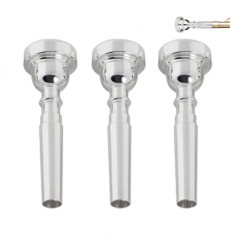 HJYDGJ Lot de 3 accessoires pour instruments de trompette en laiton 3C, 5C, 7C, Taille Instrument Accessoires Embout de trompett