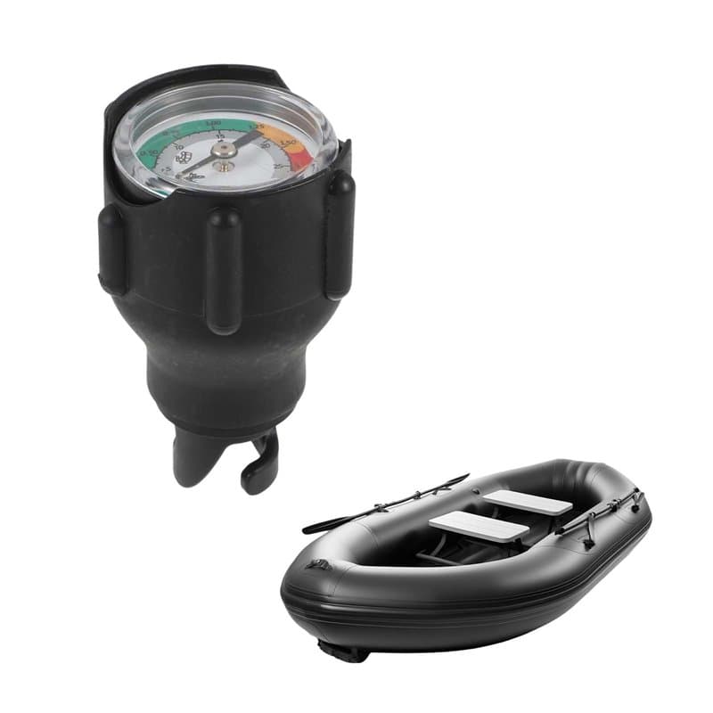 Manometre Bateau,0-2 Bar / 0-30 psi Manomètre pour Bateau,manomètre pour Bateaux gonflables,Manomètre pour Kayak,Manomètre de Po