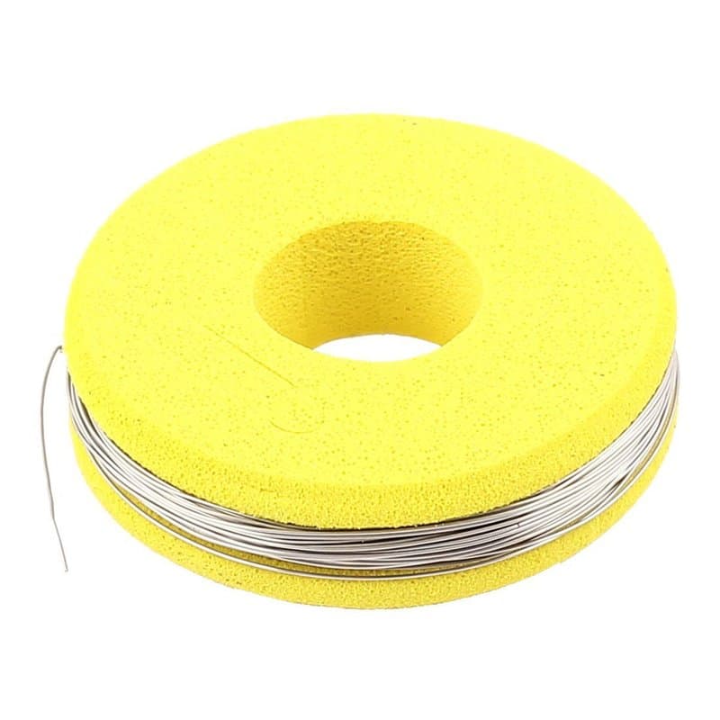 sourcing map Nichrome 80 Fil rond 0.3mm Jauge 28 AWG 32,8 ft Rouleau 15.42Ohm/m Résistance
