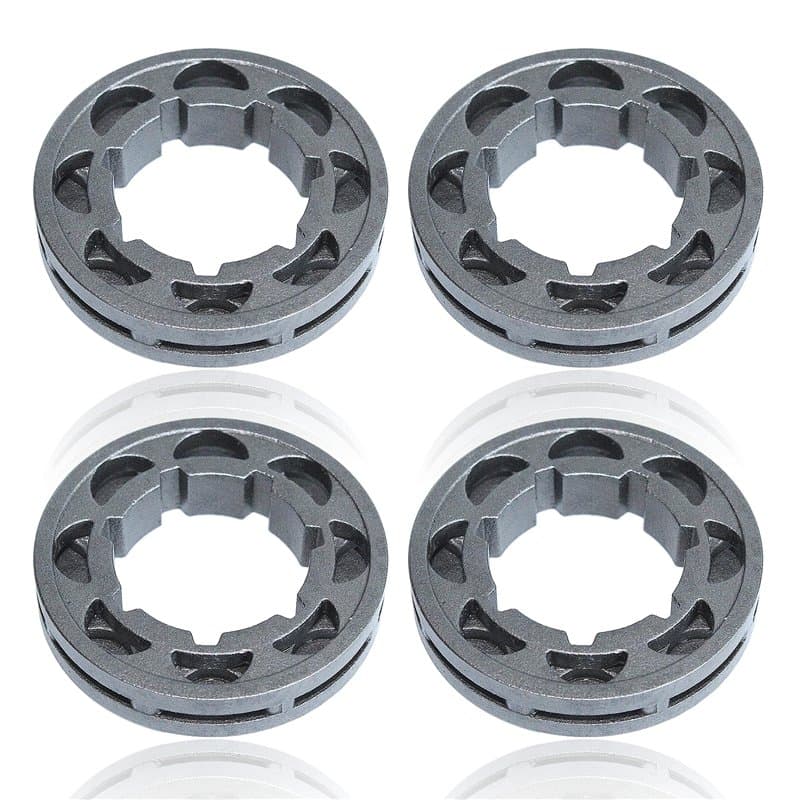 Adefol 4 pièces 3/8" Jante de pignon (dents) pour Stihl 030, 031, 032, 038, 044, 046, 064, et pour Husqvarna 394 395 Tronçonneus