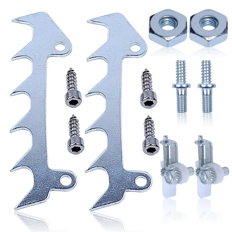 Adefol Griffes avec Écrous pour Stihl MS170 MS180 017 018 Tronçonneuse, Butée à Griffes + Boulon et Écrou + Tendeur de Chaîne Ac