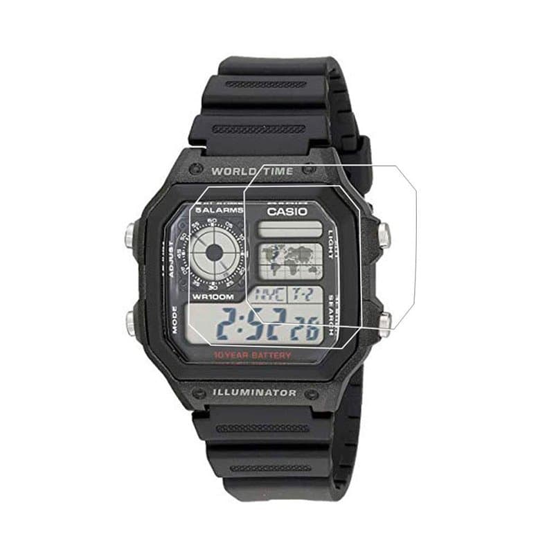 Zshion pour Casio AE-1200 / AE-1300 Film de Protection écran Anti-déflagrant, HD Clear Film de Protection écran Anti-Rayures Ult