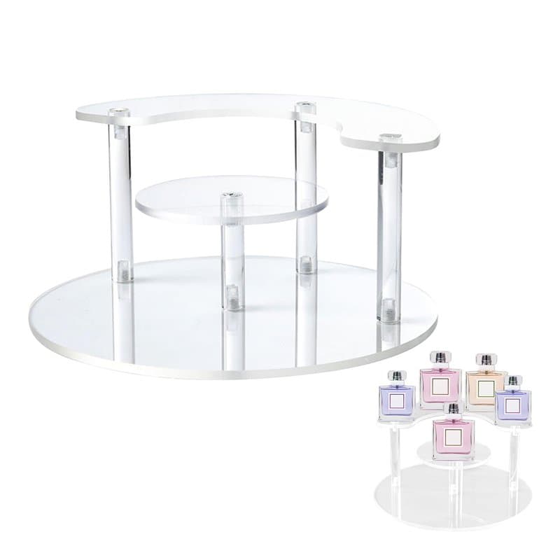 Rangement Parfum, Organisateur Parfum, Présentoir en Acrylique, Etagere parfum, pour Cupcake Dessert Vernis à Ongles Épices Obje