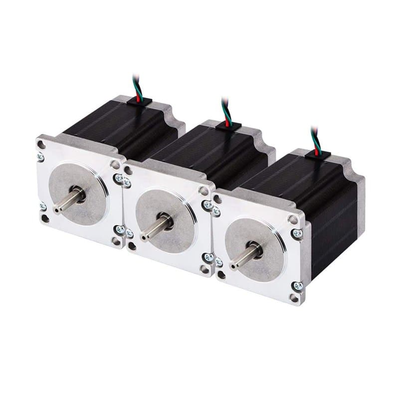 STEPPERONLINE 3 pièces Nema 23 moteur pas à pas bipolaire 1.8 degré 1.9Nm 3A 57x57x76mm 4 fils pour imprimante 3D / bricolage CN