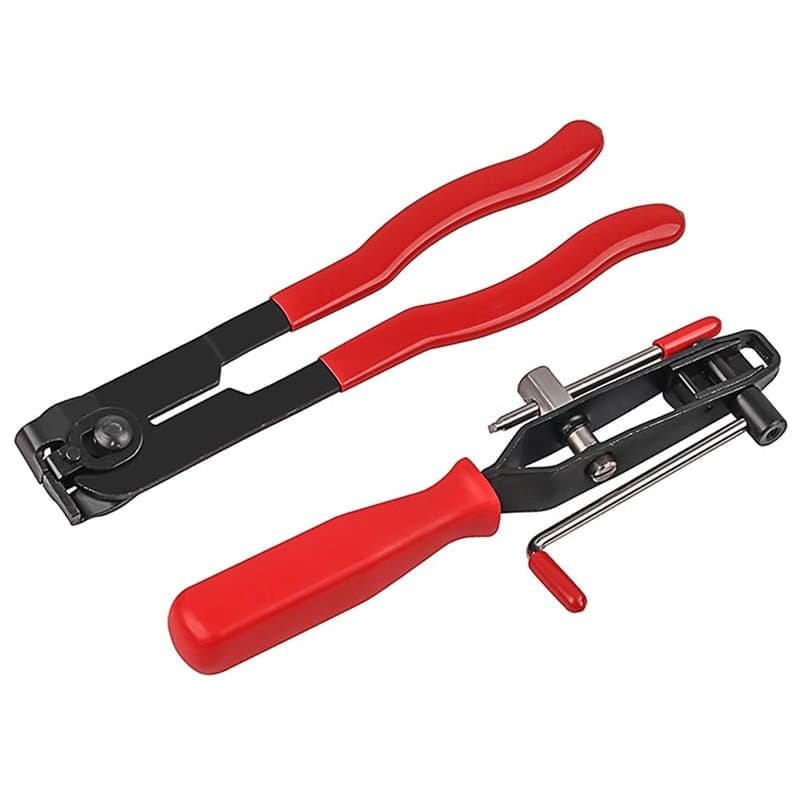 Abiyou 2PCS Pince Collier de Serrage, Pince de Serrage de Voiture, CV Pince à joint Outil, Pince Colliers Bandes à Sertir, Pince