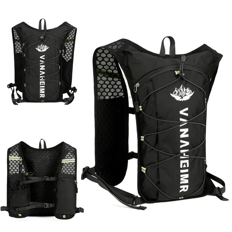 Sac Hydratation Running, Gilet Hydratation Running Femme Homme, Réfléchissant, Résistant à l'eau, Ultraléger Gilet d'hydratation