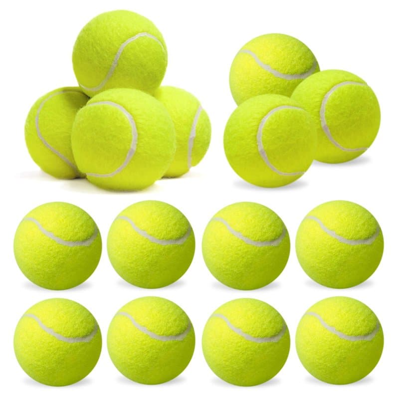 Lot de 15 balles de tennis pour enfants, débutants et chiens, balles de tennis pour cours de tennis, machines à balles et promen