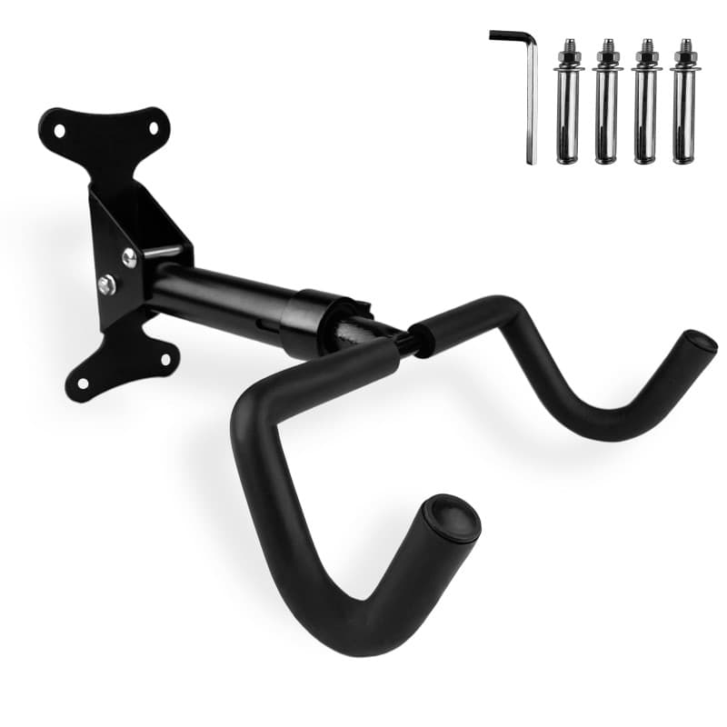 TERRARIDE Support Vélo Mural Pliable Pivotant, Rétractable, Fabriqué en Métal Massif Robuste, angle et Distance du Mur Réglables