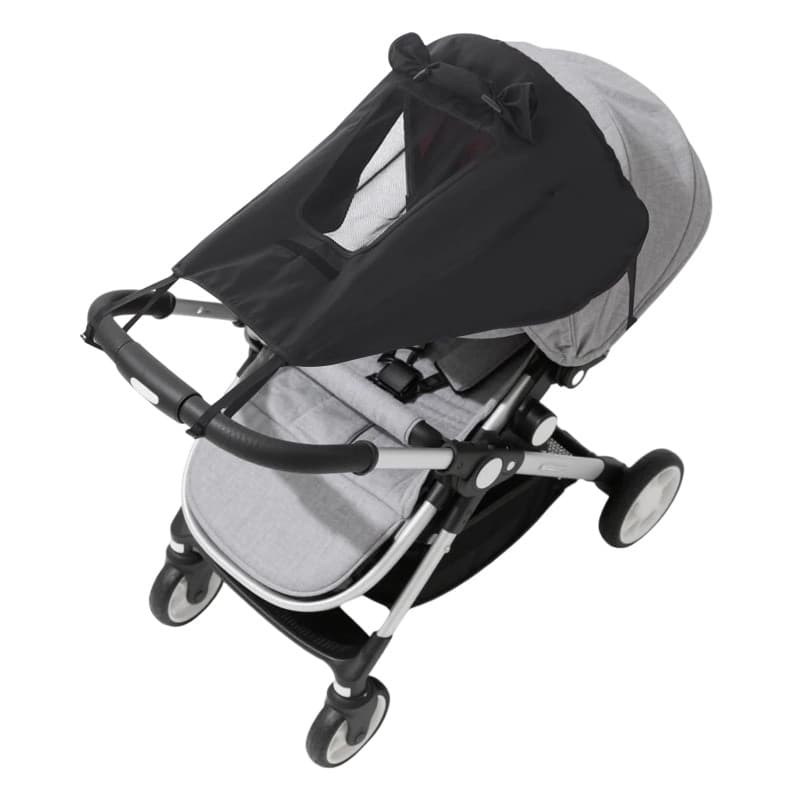 Pare Soleil Poussette Universelle avec protection UV 50+ et imperméable, Canopy Auvent Pare Soleil avec Toit Ouvrant Ventilé, ca