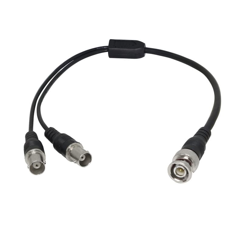 PNGKNYOCN Câble répartiteur BNC coaxial Y BNC mâle vers double connecteur BNC femelle pour appareils photo et équipements vidéo