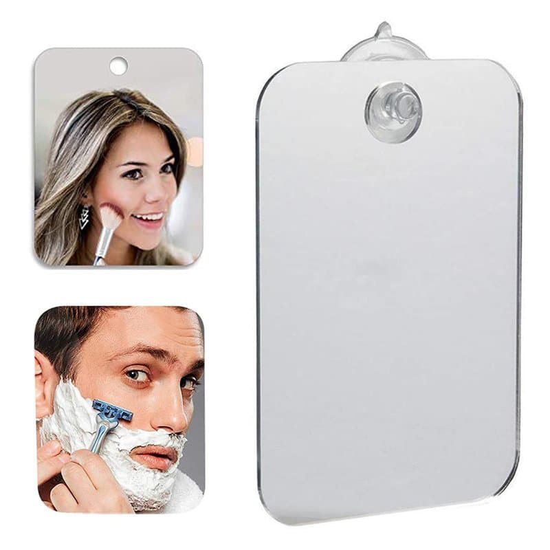 2 Pièces Miroir De Rasage Miroir De Voyage Miroir De Douche Anti-Buée Miroir De Rasage Pour Salle De Bains Miroir De Rasage De S