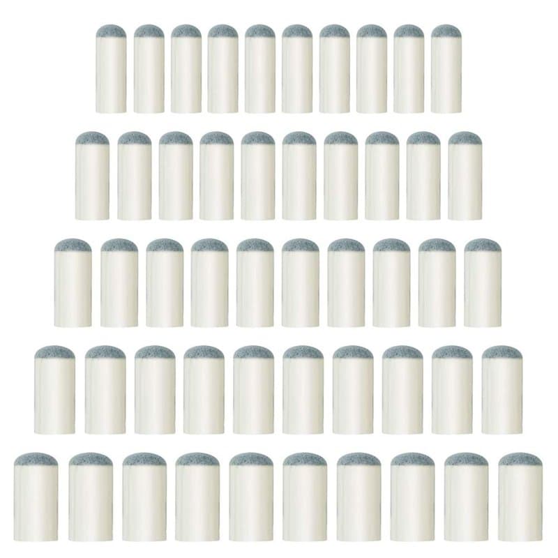JUHONNZ Embout Queue de Billard,50 Pcs Embout Canne de Billard, Pointes de Rechange Billard, Accessoires de Billard Bâton Embout