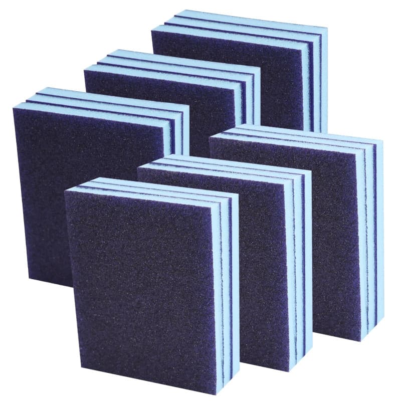 Lot de 21 éponges abrasives douces, grain 60/80/100/120/180/220/280 - Bloc de ponçage doux pour ponçage humide et sec - Lavables