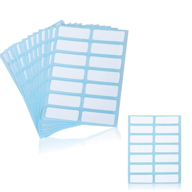 Étiquette collante,336 pièces étiquettes autocollantes Étiquettes de Dossier de Dossier Étiquette 13 x 38mm pour boîte de pot de