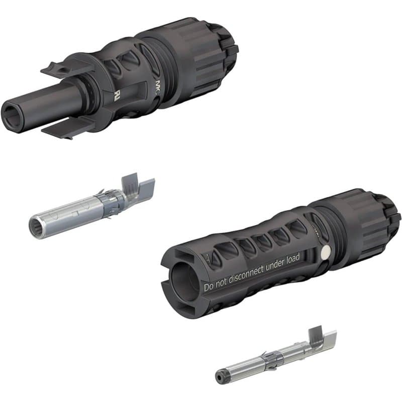 Stäubli MC4-Evo 2 Mâle - Femelle + Mâle 4-6 mm² Type 4 PV-KBT4-EVO 2 /6II et 4 PV-KST4-EVO 2 /6II 4 mm² - 6 mm² Système de conta