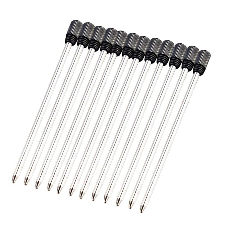 TOYANDONA Lot de 12 stylos à bille à pointe interchangeable - Pointe lisse - 7 cm - Pour l'école, la maison, le bureau - Encre n