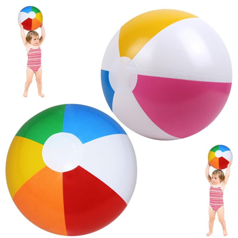 AOOTUERL Ballon de Plage Gonflable, 2 Pièces Ballon Gonflable Piscine, 40cm Ballon Piscine pour Fête de Piscine, Ballon Enfant,