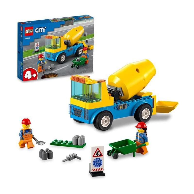 Playset Lego 60325 Cement Mixer Truck 60325 (85 pcs)
