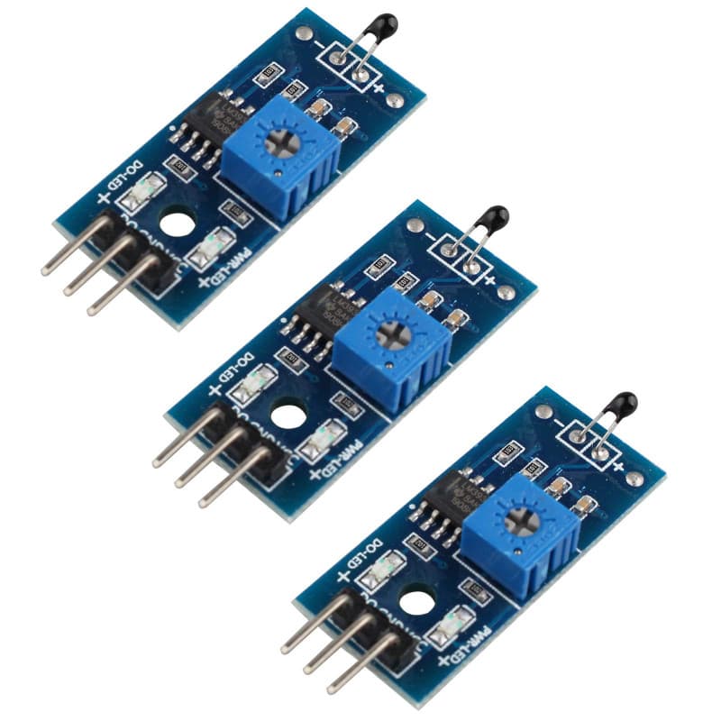HALJIA LM393 Lot de 3 modules de capteur de température 3 broches 3,3 V – 5 V NTC