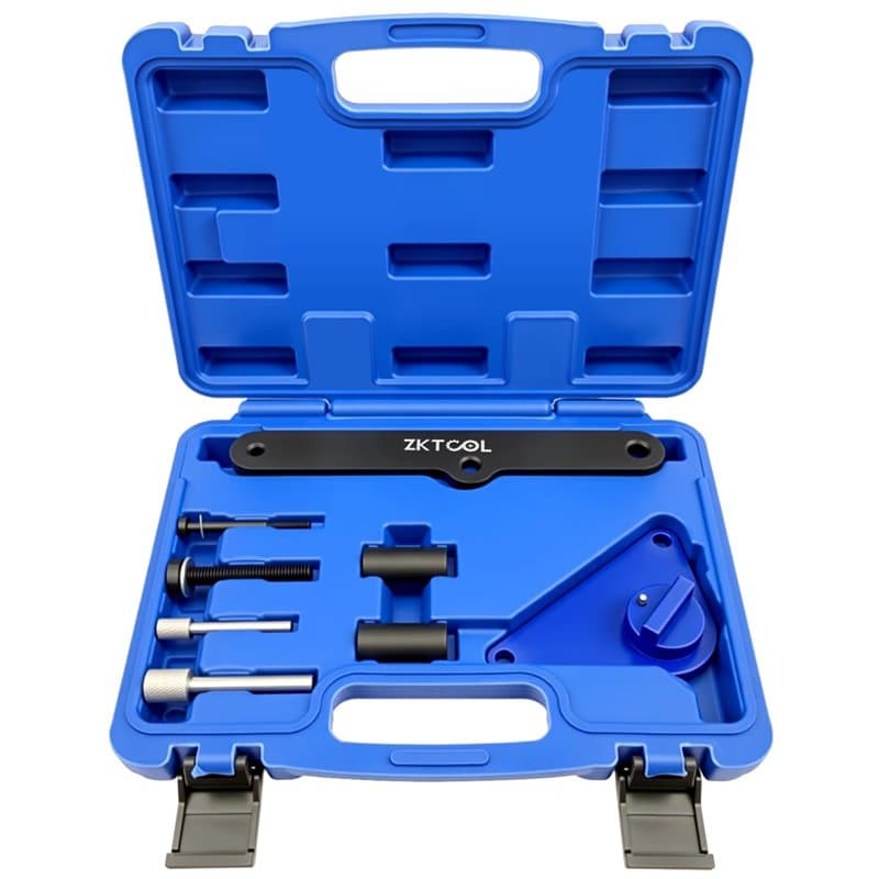 ZKTOOL Outil de réglage de la synchronisation d'arbre à cames du moteur, outil de fixation de poulie de vilebrequin, compatible