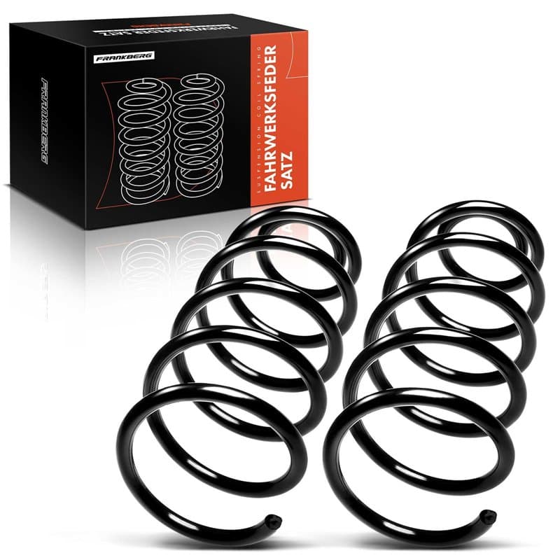 Frankberg 2x Ressorts de suspension Essieu Avant Gauche Droite Compatibles avec Golf IV 1J1 1997-2005 New Beetle Cabriolet 1Y7 2