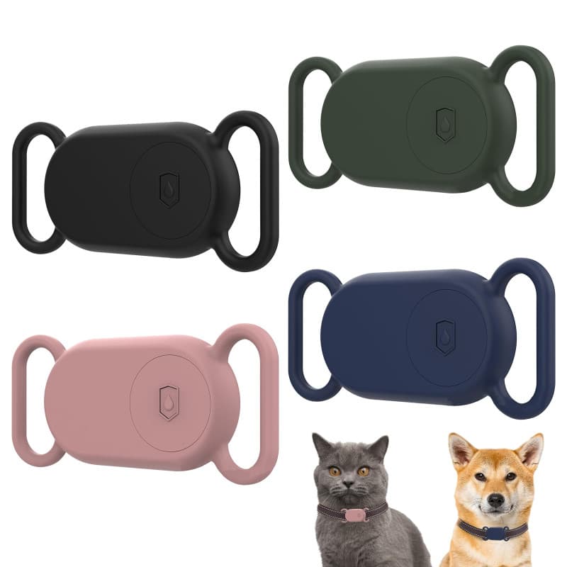 4 Pièces Samsung Galaxy Smart tag 2 éTuis de Protection, Localisateurd'Animaux Coque Protection,Colliers pour Samsung Galaxy Sma