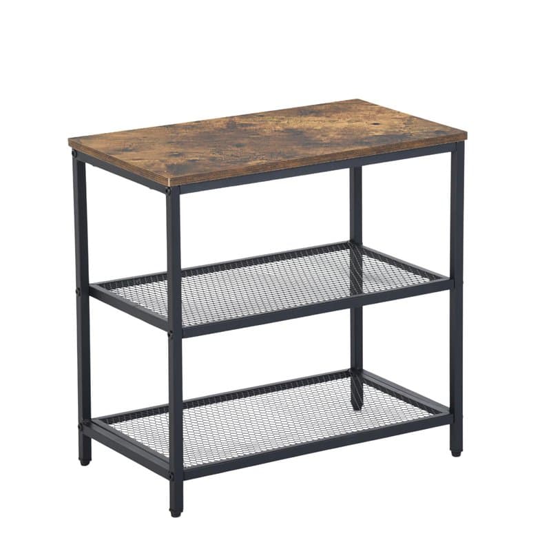 FurnitureR Étagère de Cuisine à 3 Niveaux, Organisateur de Bureau, étagère à épices sur Pied, pour Plan de Travail, Cuisine, Sal
