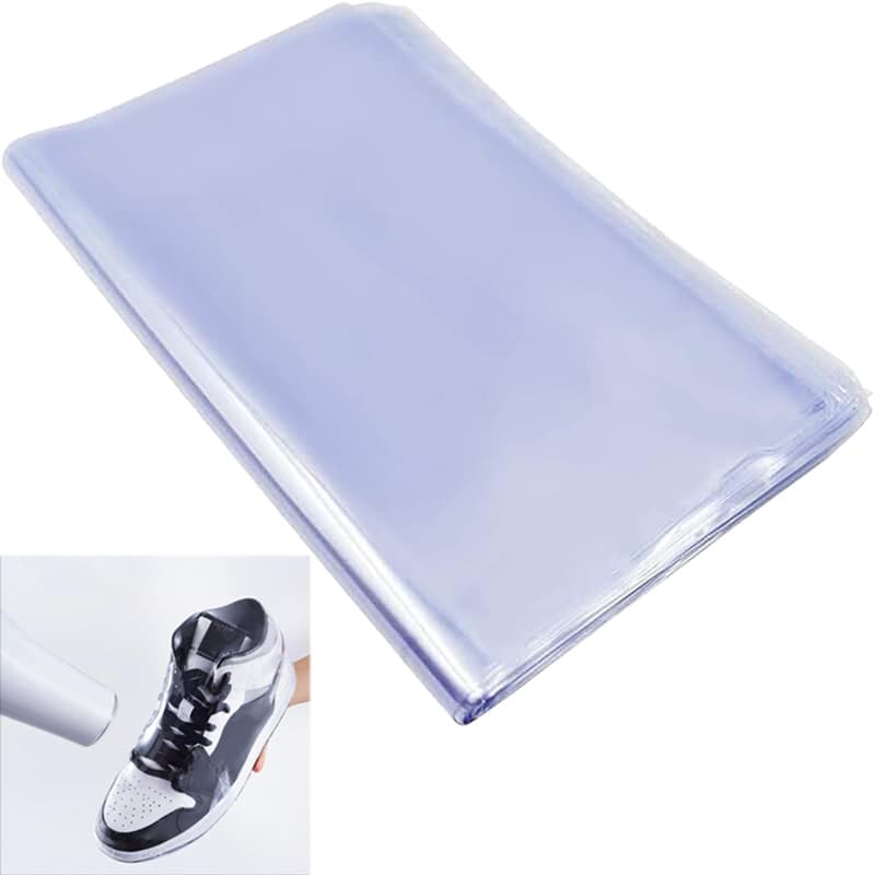 Zephyra 50 Pcs Sacs Rétractables 28 x 45 cm – Film Rétractable Transparent PVC pour Chaussures, Bombes de Bain, Cosmétiques, Art