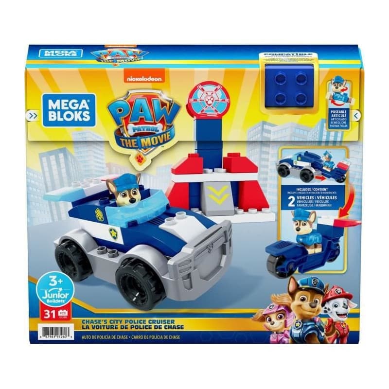 Mega BLOKS La Pat Patrouille La Voiture De Police De Chase