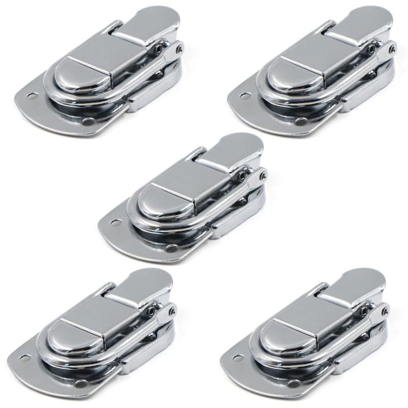 Fermeture à Levier Fermoir à Bascule Loquets Verrou 5 pcs Loquet à Bascule en Acier Inoxydable pour Coffret, Cadeaux Boîte, Tiro