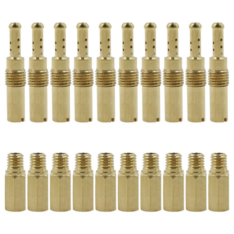 Carburateur Buse Principale Kit Moto Accessoires - 20 Pièces Set de Buses Principales Carburateur Kit Buses Lent/Pilot Métal Dur