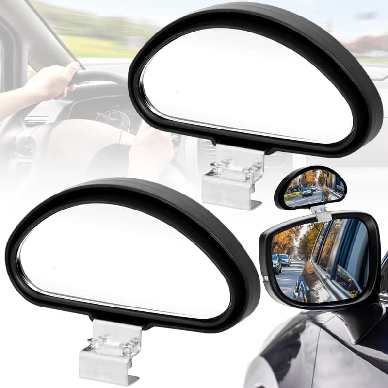 Srup 2 Pcs Retroviseur Conduite Accompagnée, Mirror Universel Angle Mort, Rétroviseur Universel à Angle Mort, Rétroviseur auxili