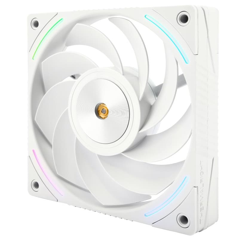 Thermalright TL-K12RW Ventilateur de processeur 120 mm Connecteur PWM 4 broches avec vitesse de 2150 tr/min, sortie inversée (TL