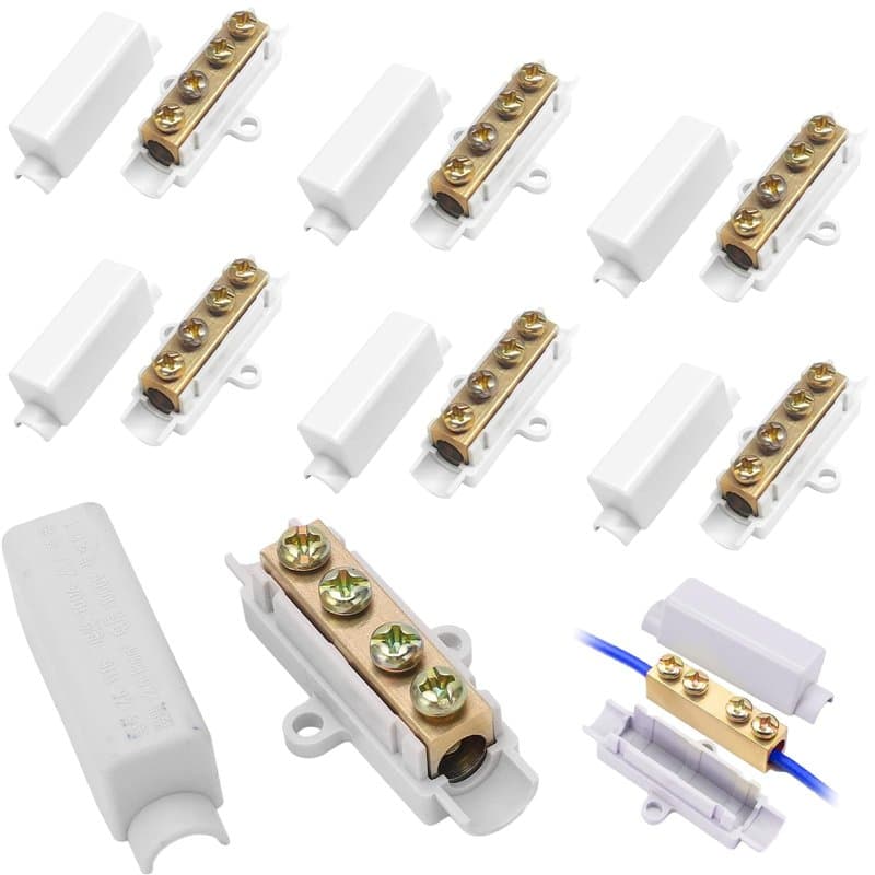 6 connecteurs de câbles, bornier pour 2,5-16 mm² – bornes électriques, bornes à vis, bornier, borne de connexion, borne de dériv